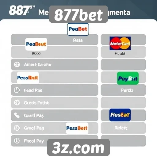 Métodos de pagamento disponíveis no 877bet